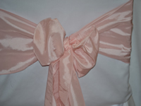 Taffeta Wedding Chair Sashes